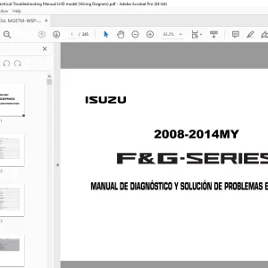Isuzu 2008-2014MY F&G-Series Manual de Diagnostico Y Solucion De Problemas Electricos PDF