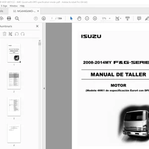 Isuzu 4HK1 Engine 2009-2010MY N-Series Workshop Manual PDF