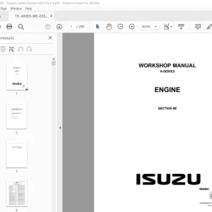 Isuzu 4JA1-TC 4JH1-TC Motor Manual De Servicio - PDF DOWNLOAD 