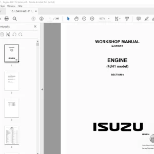 Isuzu 4JH1 Engine N-Series Workshop Manual - PDF DOWNLOAD 