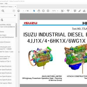 Isuzu 4JJ1X 4・6HK1X 6WG1X Tier3 Diesel Engine Training Text Manual TTLA-0728 PDF