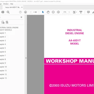 Isuzu AA-6SD1T Diesel Engine Workshop Manual - PDF DOWNLOAD 