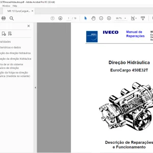 Iveco MR 10 EuroCargo 450E32T Direção Hidráulica Manual de Reparações PDF