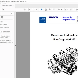 Iveco MR 10 EuroCargo 450E32T Dirección Hidráulica - PDF DOWNLOAD