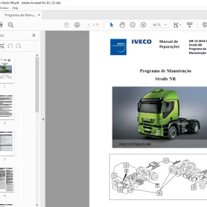 Iveco MR 13 Stralis NR Programa de Manutenção Manual de Reparações PDF