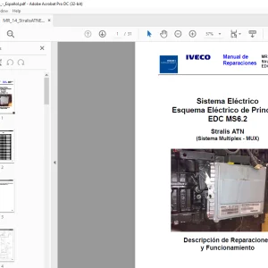 Iveco MR 14 Stralis ATN EDC MS6.2 Manual de Reparaciones - PDF DOWNLOAD