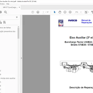 Iveco MR 7 EuroCargo Tector Stralis Manual de Reparações - PDF DOWNLOAD