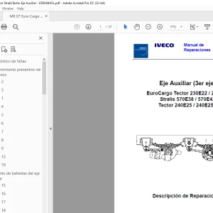 Iveco MR 7 EuroCargo Tector Stralis  Tector Manual de Reparaciones - PDF DOWNLOAD