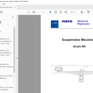 Iveco MR 8 Stralis NR Suspensiones Mecánicas Manual de Reparaciones  PDF