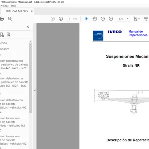 Iveco MR 8 Stralis NR Suspensiones Mecánicas Manual de Reparaciones - PDF DOWNLOAD