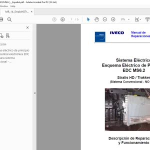 Iveco Stralis HD / Trakker EDC MS6.2 Manual de Reparaciones MR 14 2008-06-28 PDF