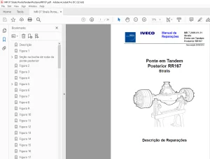 Iveco Stralis Ponte em Tandem Posterior RR167 Manual de Reparações -  PDF DOWNLOAD