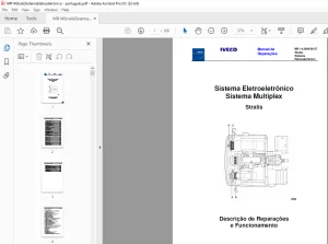 Iveco Stralis Sistema Multiplex Sistema Eletroeletrônico Manual de Reparações  PDF