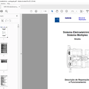 Iveco Stralis Sistema Multiplex Sistema Eletroeletrônico Manual de Reparações  PDF