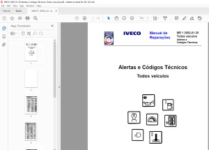 Iveco Todos veículos Alertas e Códigos Técnicos Manual de Reparações - PDF DOWNLOAD