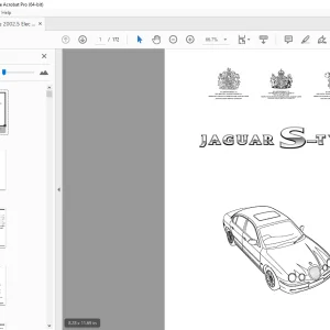 Jaguar S-Type 2002.5 Electrical Guide Manual - PDF DOWNLOAD