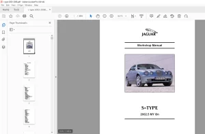 Jaguar S-Type 2002.5 Workshop Manual - PDF DOWNLOAD