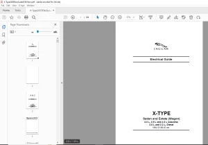Jaguar X-Type 2.0 L,2.5 L & 3.0 L Gasoline 2.0 L & 2.2 L Electrical Guide Manual PDF