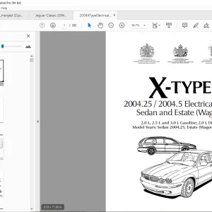 Jaguar X-Type 2.0 L,2.5 L & 3.0 L Gasoline 2.0 L  Electrical Guide Manual