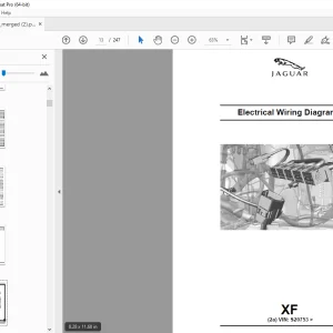 Jaguar XF(2a) Electrical Wiring Diagrams Manual S. No VIN S20753 - PDF