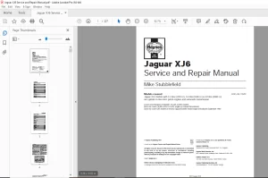 Jaguar XJ6 Service And Repair Manual - PDF DOWNLOAD