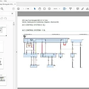 Jeep Renegade 2023 L4-1.3L Turbo Electrical Wiring Manual - PDF DOWNLOAD