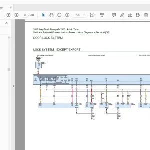 Jeep Renegade L4 1.4L Turbo 2016 Electrical Wiring Manual - PDF DOWNLOAD