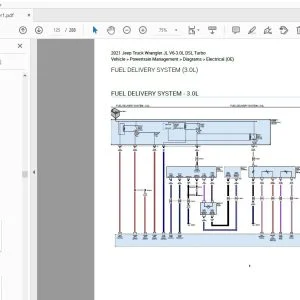 Jeep Wrangler JL V6-3.0L DSL Turbo 2021 EWD Electrical Wiring Manual - PDF DOWNLOAD