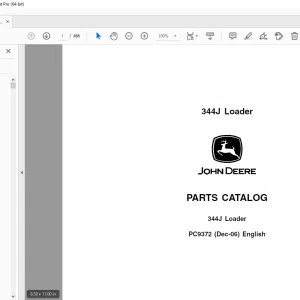 John Deere 344J Loader Parts Manual PC9372 - PDF DOWNLOAD