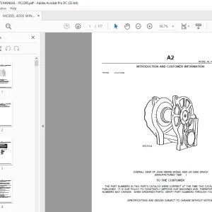 John Deere 40, 4000 AND 4000S WINCHES Parts Manual - PDF DOWNLOAD