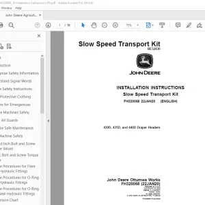 John Deere 2600 & 2630 Disks KK50843 Installation Instruction Manual PDF
