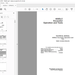 John Deere 450DLC Excavator Operation and Tests TECHNICAL MANUAL TM2361 - PDF DOWNLOAD