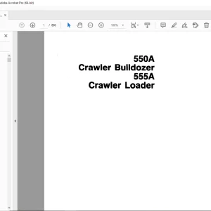 John Deere 550A BULLDOZER & 555A LOADER Technical Manual TM-1292 PDF