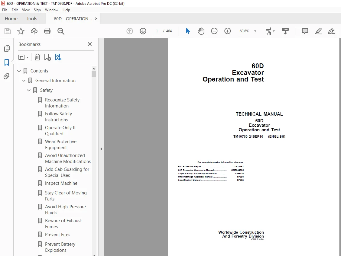 John Deere 60D Excavator Operation & Test Technical Manual - PDF DOWNLOAD - Image 2