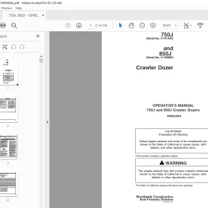 John Deere 750J and 850J CRAWLER DOZER OPERATOR’S MANUAL - PDF DOWNLOAD