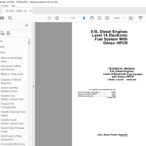 John Deere Diesel Engine Powertech 9.0 L Technical Manual CTM385 - PDF DOWNLOAD