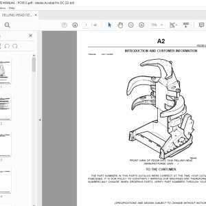John Deere FD22B DISC SAW FELLING HEAD Parts Manual - PDF DOWNLOAD