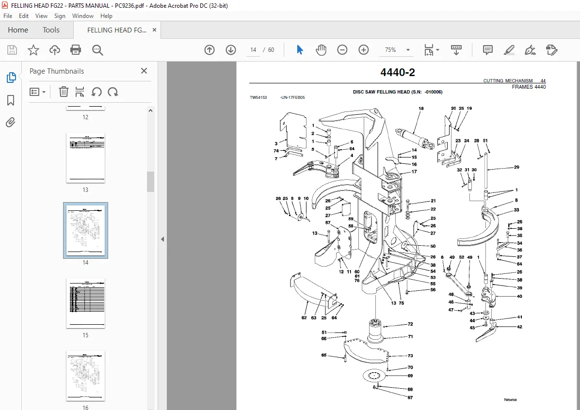 John Deere Felling Head FG22 Parts Manual PC9236 - PDF DOWNLOAD - Image 3