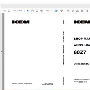 KCM 60Z7 Wheel Loader DEUTZ TCD36 Engine Shop Manual PDF