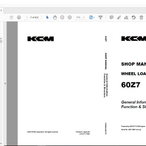 KCM 60Z7 Wheel Loader DEUTZ TCD36 Engine Shop Manual - PDF