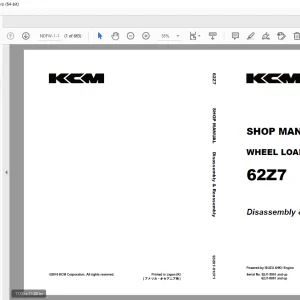 KCM 62Z7 Wheel Loader ISUZU 4HK1 Engine Shop Manual - PDF