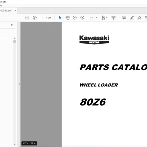 KCM 80Z6 CUMMINS QSB6.7 Engine Wheel Loader Parts Manual - PDF