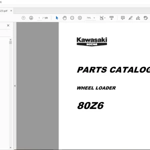 KCM 80Z6 Cummins QSB6.7 Engine Wheel Loader Parts Manual SN 80C7-0101 - PDF