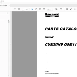 Kawasaki KCM Cummins QSM11 Engine 90Z6 Shop Manual - PDF