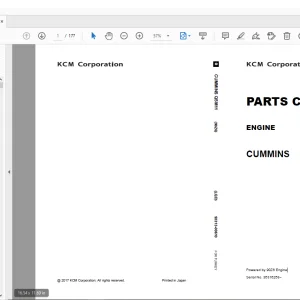 KCM 90Z6 Engine Cummins QSM11 Engine Parts Manual - PDF