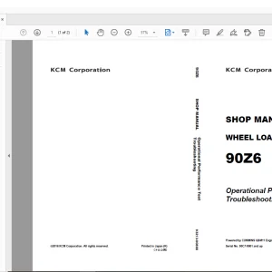 KCM 90Z6 Wheel Loader Cummins QSM11 Engine Shop Manual - PDF