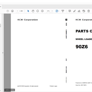KCM 90Z6 Wheel Loader Cummins QSM11 Engine  Shop Manual - PDF