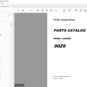 KCM 90Z6 Wheel Loader Cummins QSM11 Engine Shop Manual - PDF