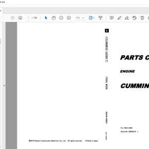 KCM Cummins QSB6.7 Engine Parts Manual SN 26626318 PDF
