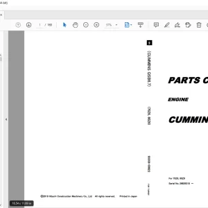 KCM Cummins QSB6.7 Engine Parts Manual SN 26626318 - PDF DOWNLOAD